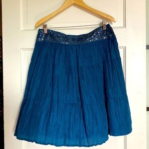 BCBG MAXAZRIA bohemian silk skirt